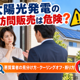 【2026年版】太陽光発電の訪問販売は危険？悪質業者の見分け方・クーリングオフ・断り方のアイキャッチ画像