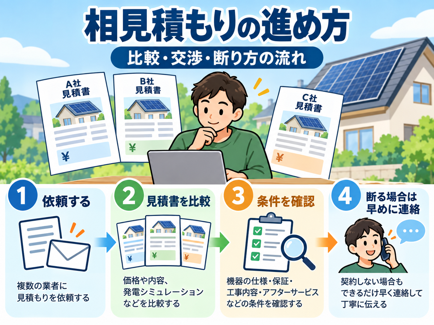 【2026年最新】太陽光発電一括見積もりおすすめ比較｜提携業者・対応エリア・断り方まで徹底解説の解説画像2