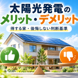 太陽光発電のメリット・デメリット｜得する家・損する家・後悔しない判断基準を解説【2026年】のアイキャッチ画像