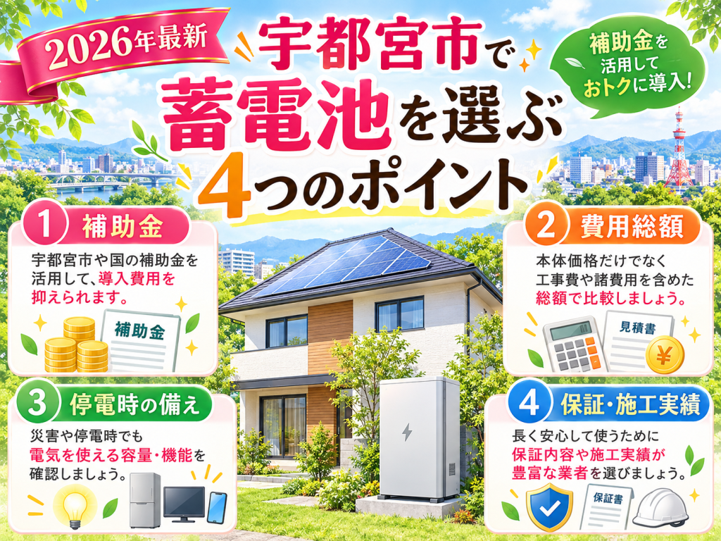 宇都宮市の蓄電池の解説画像