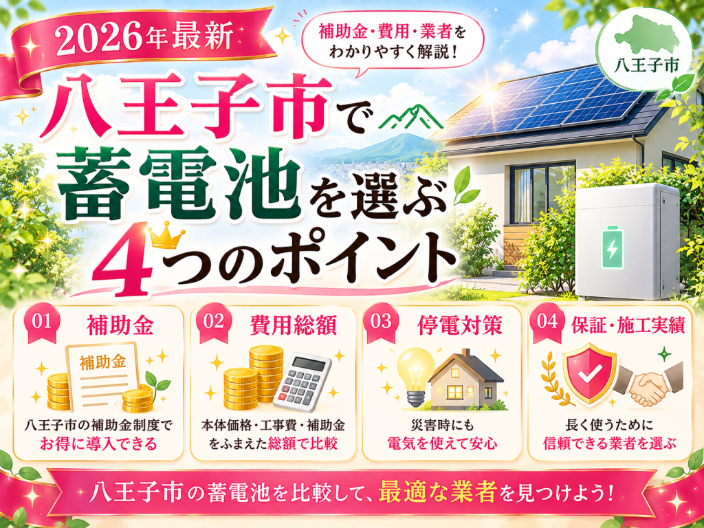 八王子市の蓄電池の解説画像