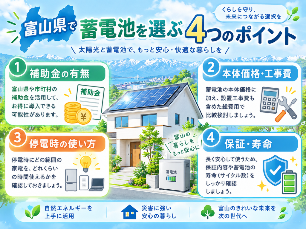 舟橋村の蓄電池の解説画像