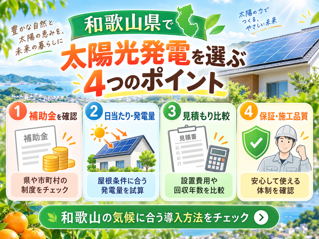 那智勝浦町の太陽光発電の解説画像